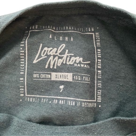 LOCAL MOTION Hawaii Logo Graphic Tee Shirt Men XL - Picture 4 of 5